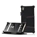 Produktbild MANNA Sony Xperia Z5 Hülle, Lederhülle Tasche Handyhülle | Case aus Nappaleder mit Standfunktion | Sony Xperia Z5 Schutzhülle Leder | Xperia Z5 Cover