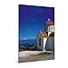 Produktbild Premium Textil-Leinwand 80 cm x 120 cm  hoch, Landschaft mit Kirche in Kreta | Wandbild, Bild auf Keilrahmen, Fertigbild auf echter Leinwand, ... Kreta, Griechenland, Europa (CALVENDO Orte)