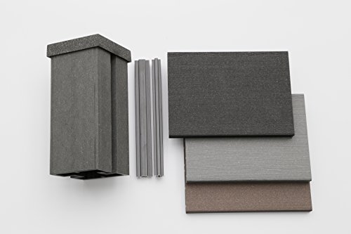 Preisvergleich Produktbild 123mygarden.de WPC Sichtschutz Windschutz Zaun Inovation Muster Set