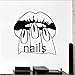 Produktbild Myvovo Salone Di Bellezza Donna Autoadesivi Della Parete Del Vinile Della Decalcomania Manicure Spa Sticker Autoadesivo Diy Carta Da Parati Manifesto Rimovibile 57 * 61Cm