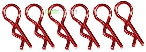 Blade Hobbies 6 X Rc Red 45 Deg Car Body Clips 1/10 1/16 Scale Drift Ansmann Tamiya Hpi Uk