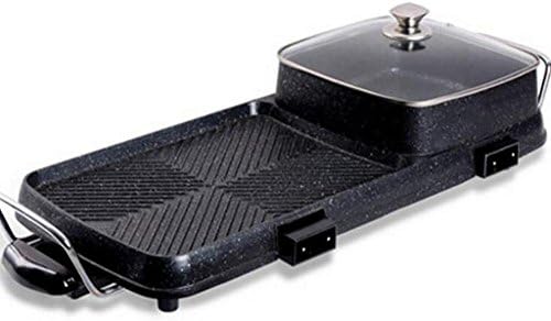 G&amp;Z Portable Electric Grill Indoor Barbecue and Hot Pot Multi-function BBQ Non-Stick Great for a Family Get Together or Party