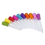 pipettenflaschen günstig Breite Anwendung: Verwenden Sie diese Pipette, um bunte Süßigkeiten, Schokolade oder Bonbons in Ihrer Gummi-Form zu machen oder führen Sie wissenschaftliche Experimente durch.