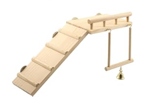 Bird Toys Parakeet Toys, Vibury Bird Cage Accessories Parrot Standing Hanging Perch Hammock Climbing Ladder, Hamster Bird Perches Cage Toys For Animals Green Cheeks, Baby Lovebird, Chinchilla, Budgie