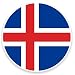 Produktbild 2 x 15cm/150mm Island Flagge Karte Fenster kleben Aufkleber Auto Van Wohnmobil Glas #9069