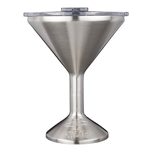 ORCATini 13oz Stainless Steel Martini Glass | Temperature Insulated Tumbler for Every Outdoor, Picnic, Poolside, Beach & Patio Party — Stainless Steel