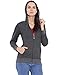 Campus Sutra Women Premium Charcoal Zipper Hoodie RS.959.00