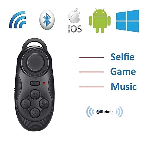 Preisvergleich Produktbild Kefaith Wireless Gamepad und Selfie-Auslöser Fernbedienung VR BOXs Partner Gamepad Joystick-Controller Selfie-Fernauslöser für Android IOS Ebook iPod iPad PC-TV-Geräte mit Bluetooth 3.0 oder höher Com