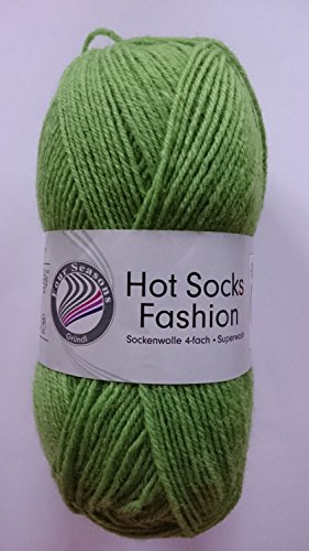 Gründl Wolle Hot Socks 50 g, Farbe:41 maigrün fashion