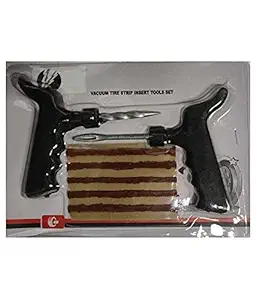 Tubeless Tyre Puncture Repair Kit Black Handle with 5 Puncture Strips