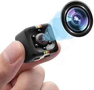 NEXTDEAL PRO Spy Secret Mini HD Wireless Hidden, 1080P Smallest Body Camera, 12 MP, Convert Security Nanny Cam with Night Vision and Motion Detection for Car, Office, Room Indoor and Outdoor sq11