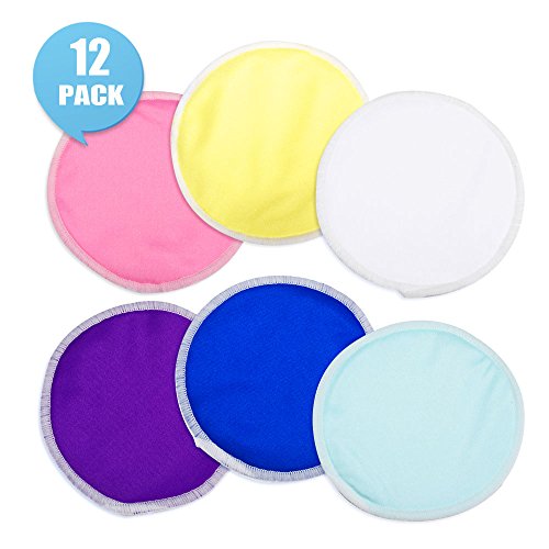 Blulu Breastfeeding Nursing Pads - Washable, Reusable (6 Pairs)