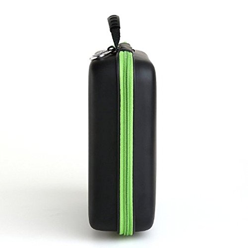 Homeself Wasserdicht Hartschale 30 Flaschen ätherisches Öl Tragetasche, Ätherisches Öl Aufbewahrungsbox, perfekt für 10 ml 15 ml doterra und Young Living Öl Grün - 5