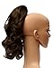 SWEET SHORT CURLY PONY TAIL HAIR EXTENSION, (CLAW GRIP) (04 Warm Chestnut Brown)
