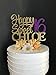 Produktbild Tobti6ob Sweet 16 Cake Topper Sweet Sixteen Cake Topper Beliebiger Name Happy Sweet 16 Cake Topper Sweet 16 Cake Topper Personalisierter 2-Farben-Topper
