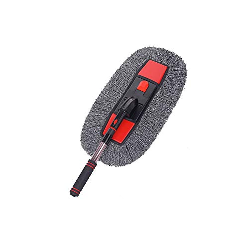 Microfibra Auto Duster Con Manico Telescopico – Spazzola Multiuso Per Interni/Esterni, Lavabile E Riutilizzabile, Taglia Media