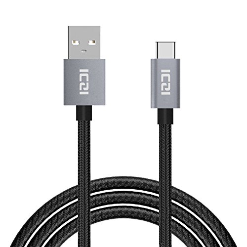 ICZI Type C auf USB 2.0 Kabel Male to Male Nylon Geflecht Laden & Daten-Synchronisierungs-Kabel mit Reversible Stecker für Apple Neue MacBook 12 Zoll, Nexus 5X/6P usw (2 Stk.:3m*1+1m*1) - 2
