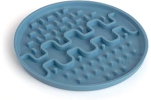bonameco Schleckmatte - Leckmatte für Hunde & Katzen, unterstützt gesunde Verdauung, Anti-Rutsch-Design & leicht zu reinigen - Slow Feeder (Mini, Blau)