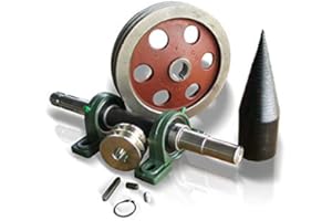 ALL-TECH Ein Satz zum Bauen eines Holzspalters mit Elektroantrieb sowie Zapfwellenantrieb Kegelspalter, Drillkegel Ø80mm, Holzspalter, Bausatz mit Zapfwellenantrieb LT80/K/K