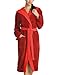 Produktbild Vossen Unisex Bademantel Poppy, Einfarbig, Gr. 38 (S), Rot (purpur)