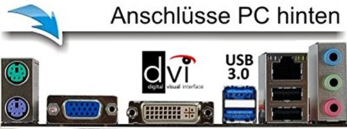 Entry Gaming / Multimedia COMPUTER mit 3 Jahren Garantie! | Intel Kaby Lake G4560, 4 Threads, 3.5 GHz | 8192MB DDR4-2133 | 1000GB S-ATA II HDD | Intel HD Graphics 610 4096 MB DVI/VGA mit DirectX12 Technology | USB3 | 22x Dual Layer DVD-Brenner | 6 USB-Anschlüsse | Windows10 Prof. 64-Bit #5272 - 2