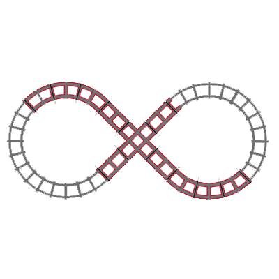 Peg Perego iagi0001 - Figure 8 Train Rail Road