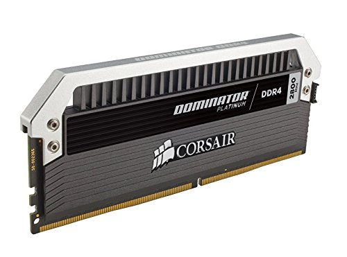 Corsair CMD32GX4M4A2800C16 Dominator Platinum DDR4 32 GB (4 x 8 GB ) 2800 MHz C16 XMP 2.0 Enthusiast Desktop Memory Kit with Dominator Airflow LED Fan Kit