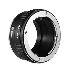 OM-NEX Lens Mount Adapter Ring Aluminum Alloy Compatible with Olympus OM Mount Lens to Sony NEX/E Mount Mirrorless Cameras