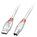 Produktbild LINDY USB 2.0 Kabel Typ A/B, transparent, 0,5m Typ A/B M/M High/Full/LowSpeed