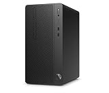 Disco SSD 256 GB PCIe NVMe HP 285 G3 - Ordenador de sobremesa profesional (AMD Ryzen 3-2200G, 8GB RAM, 256GB SSD, AMD Radeon Vega 8, Windows 10 Pro) Negro - Teclado QWERTY Español y ratón