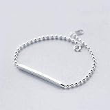 Thumby S925 Silber Armband Weibliche Mode Wort Armband Weibliche Persönlichkeit Perlen Armband Temperament, S925 Silberarmband, Einheitsgröße