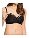 Emma Jane Nursing Bra 428, 34E, Black