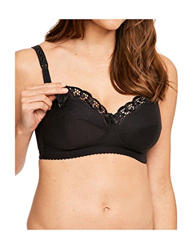 Emma Jane Nursing Bra 428, 34E, Black