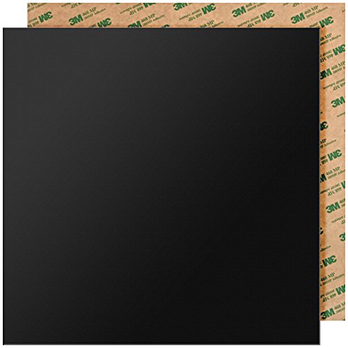 Minadax® PEI 3D Druckplatte Schwarz 305x305mm inkl. 3M 468MP Transferfolie für 3D Druck, 3D-Modelldruck, FDM Druck - 3