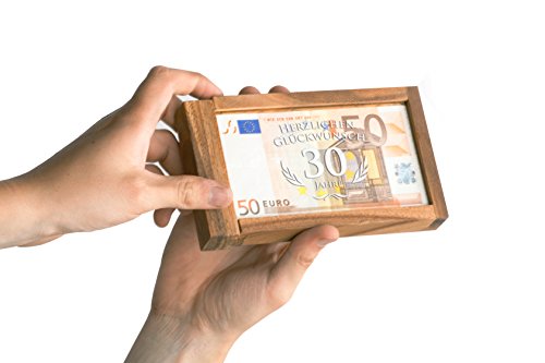 Magische Geldgeschenkbox zum 30. Geburtstag – mit Gravur – Standard – Maße: ca. 17 x 9,5 x 2,5 cm - 2
