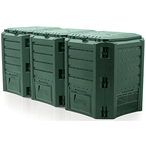 Prosper Plast IKSM1200Z-G851 198 x 71.9 x 82.6 cm Module Compogreen Composter - Green