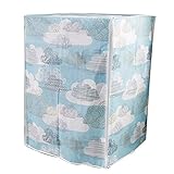 Multiuso: esta funda para lavadora protegerá tu lavadora del polvo, la humedad y el moho. Apto para muchos lugares como baño, lavabo, inodoro. Evita eficazmente que la lavadora envejezca, moho, pintura apagada, decoloración y óxido.