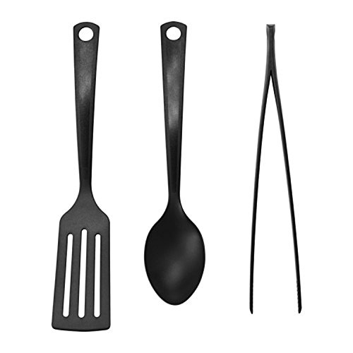 IKEA GNARP Set 3 Utensiles Küche Kunststoff schwarz