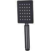 Fause Handheld Shower Head 304 Steel Metal Square KE104 (Matte Black)
