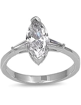 Ring aus Sterlingsilber mit Zirkonia