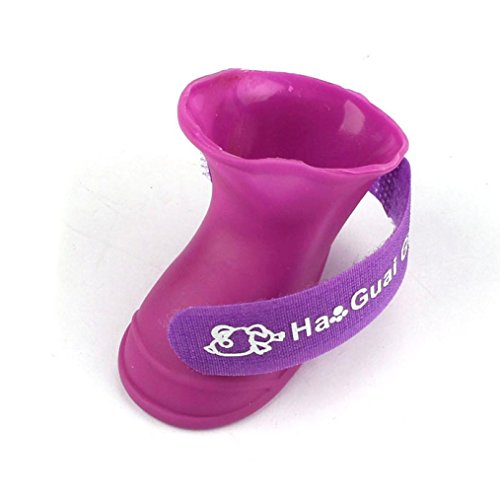 hunpta-Dog-Candy-Colors-Boots-Waterproof-Rubber-Pet-Rain-Shoes-Booties