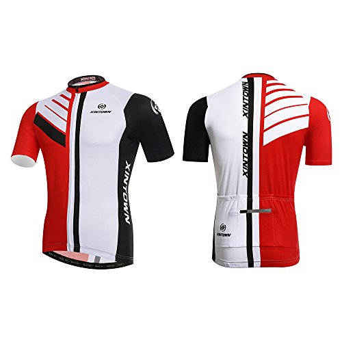 Skysper Herren Radtrikot Set Stilvolle Bequeme Kurzarm Radsportbekleidung + Fahrradhose - 6