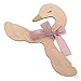 Produktbild MagiDeal Schwanform Kinderzimmer hölzerner Mantel Kleid Hakenbügel mit Bowknot Set - Schleifen, 5 Stück