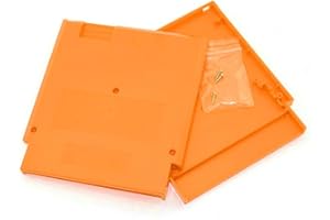Meijunter 2PCS NES Game Card Cartridge Shell 60 to 72 Pin Replacement Hard Case Compatible with Nintendo NES Games Card, Orange