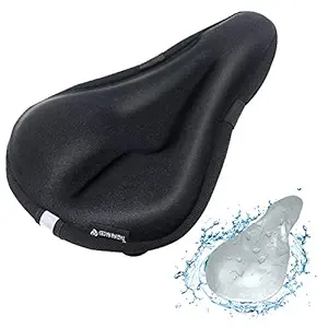 CEDAR BRIGHT Bike Seat Cover Comfortable Gel Saddle - Extra Soft Bicycle Seat Cushion with Water&Dust Resistant Cover Great for Outdoor and Indoor Cycling