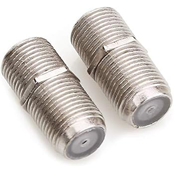 10 Connecteurs F 7mm - GVSS - Pour Câble Coaxial TV/satellite - Cuivre Argenté - Antenne