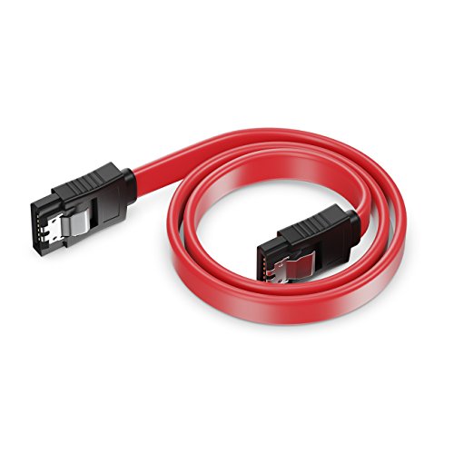 SET – 3x deleyCON [0,5m] S-ATA 3 Kabel – PREMIUM SATA 3 HDD / SSD Datenkabel mit Clip – 2x Stecker gerade – bis 6 Gbit/s – Farbe: Gelb/Rot/Blau - 3