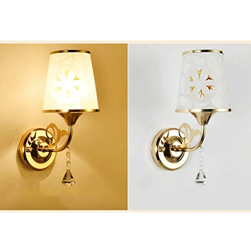 YJFFAN Wand Lampe, Innenraum Wohnzimmer Hintergrund Wand Lampe Schlafzimmer Nachtlampe Einfache Korridor Gang Einkopfwand Lampe Warmes Licht (Glühbirnen Nicht Enthalten), F