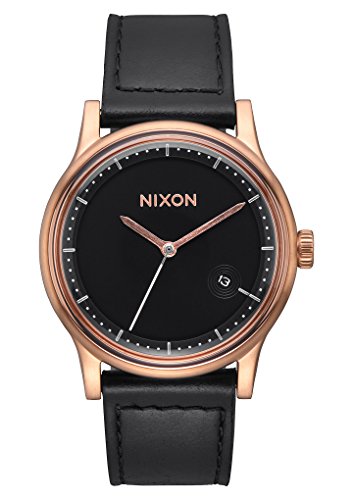 NIXON Station Leather -Spring 2017- Rose Gold/Black