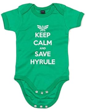 Keep Calm and Save Hyrule , Gedruckt Baby Strampler